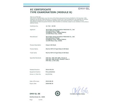 DNV.GL Model B+D Certification